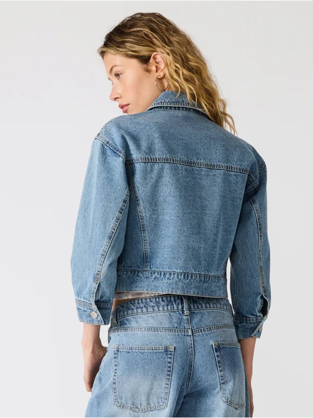 NWT Steve Madden Raleigh Denim Jacket | Forever Blue | Size Medium - Picture 3 of 12